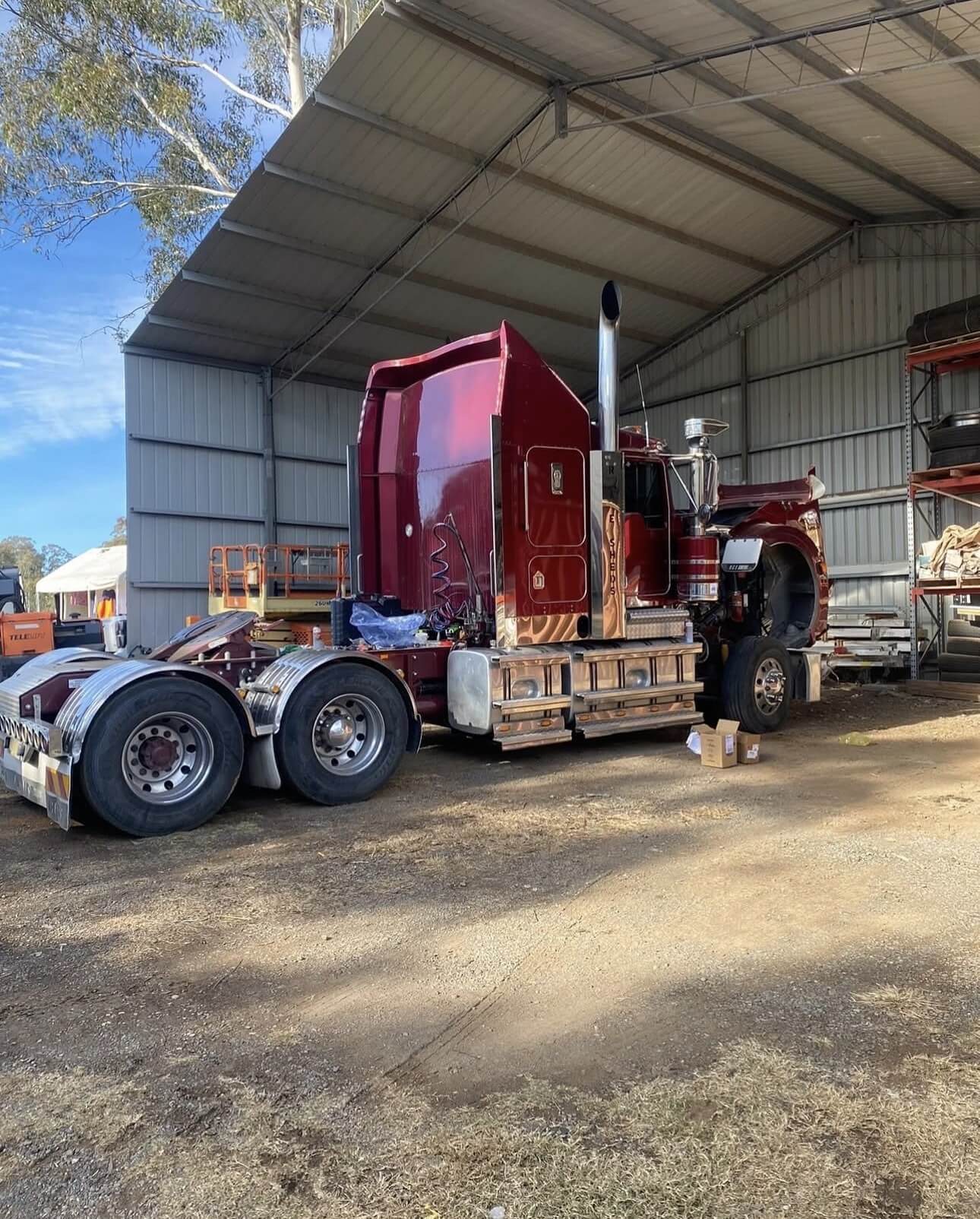 Prime mover in the shed for mechanical work